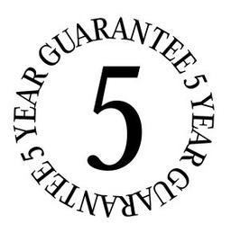 5 years quarantee 